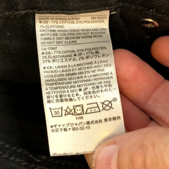 Banana Republic Womens Jeans 28/6 High Rise Skinny Stretch Black Denim Ankle - Picture 8 of 11